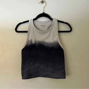 Athleta Shanti Watercolor Blue Crop Tank Size S Activewear Athletic